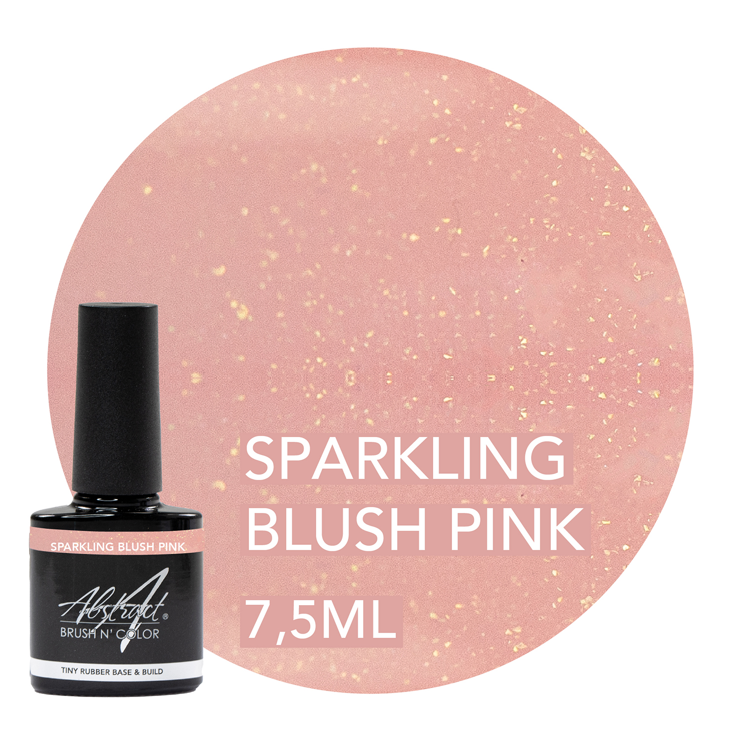 Rubber Base & Build Sparkling Blush Pink 7,5ml, Abstract | 080967