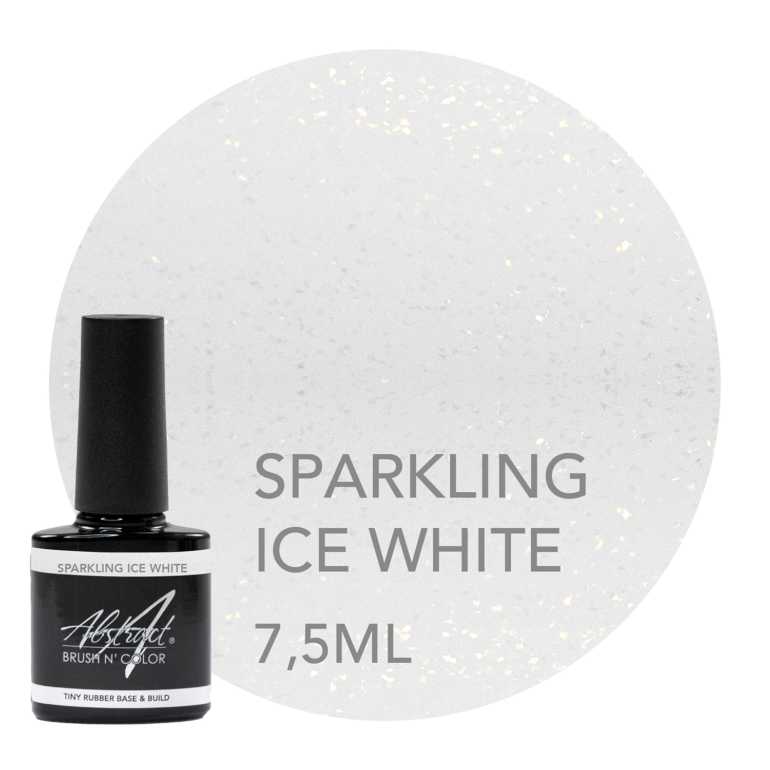 Rubber Base & Build Sparkling Ice White 7,5ml, Abstract | 080974