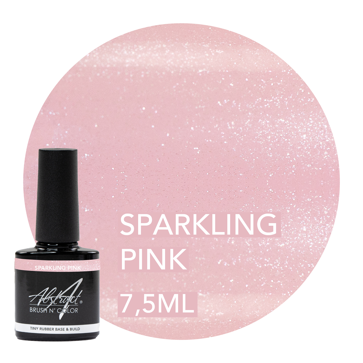 Rubber Base & Build Sparkling Pink 7,5ml, Abstract | 080950