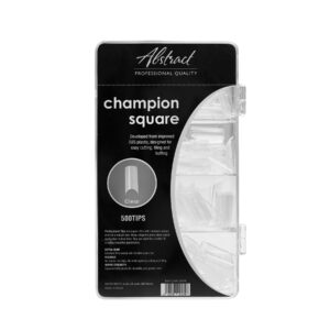 Champion Square Clear Tips (500pcs/box) | Abstract 241748