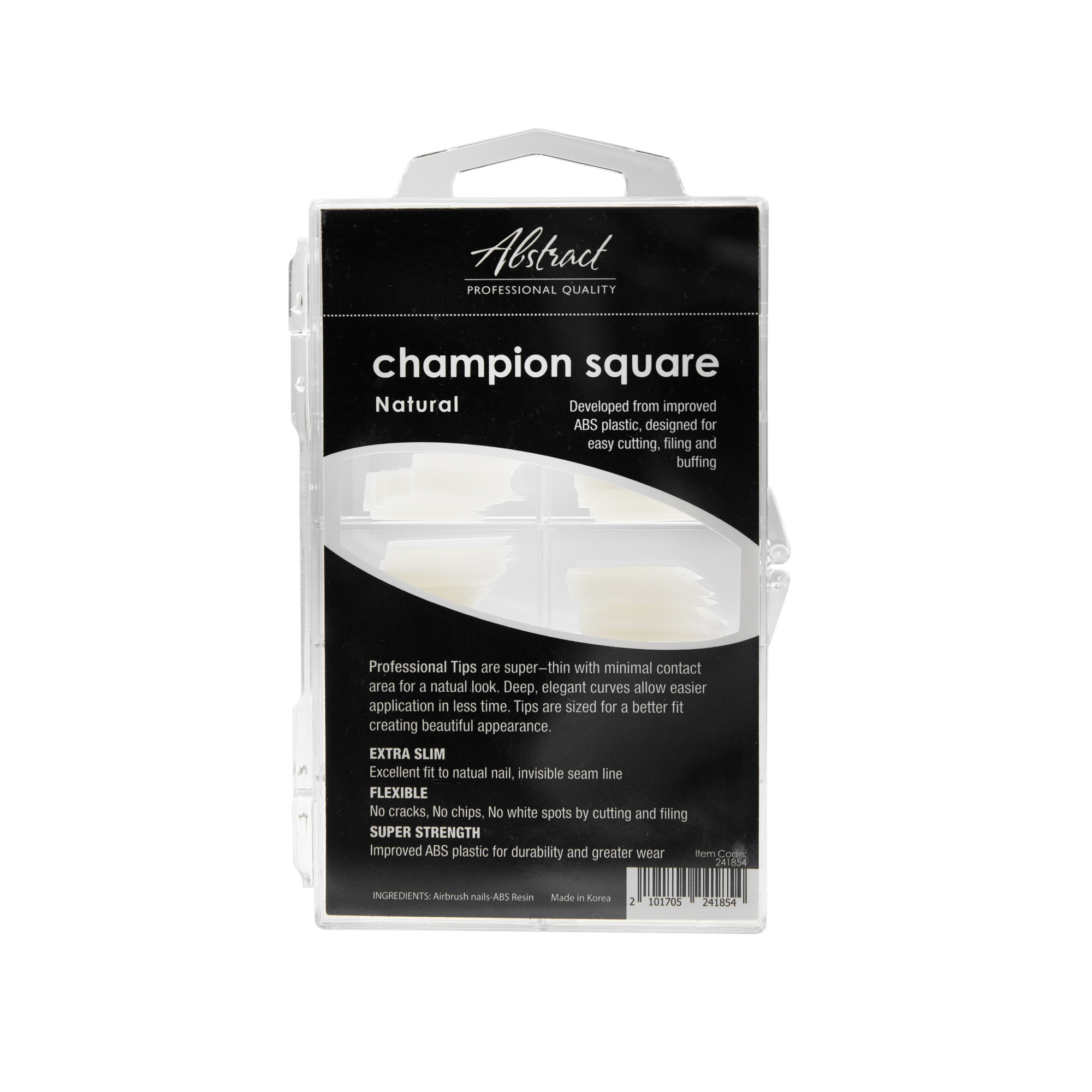 Champion Square Natural Tips (100pcs/box) | Abstract 241854