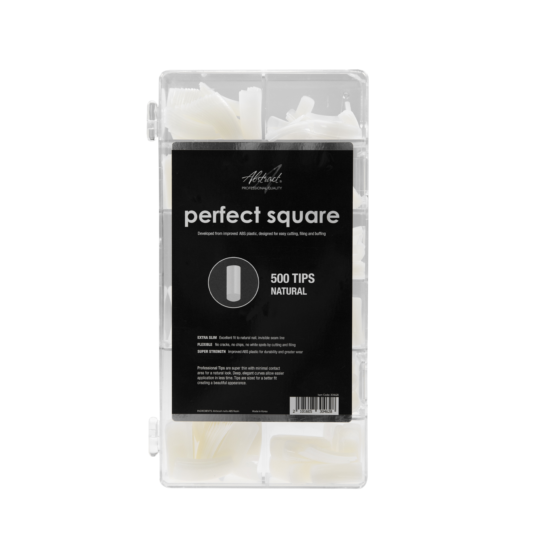 Perfect Square Natural Tips (500pcs/box), Abstract | 304628